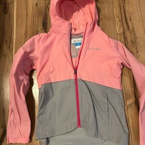 Columbia Two-Tone Pink and Gray ‘Rain-zilla’ II  Jacket